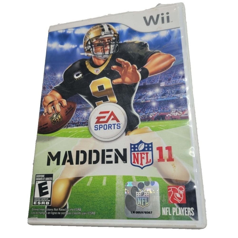 Nintendo Wii Madden‎ 11 NFL EA Sports Drew Brees